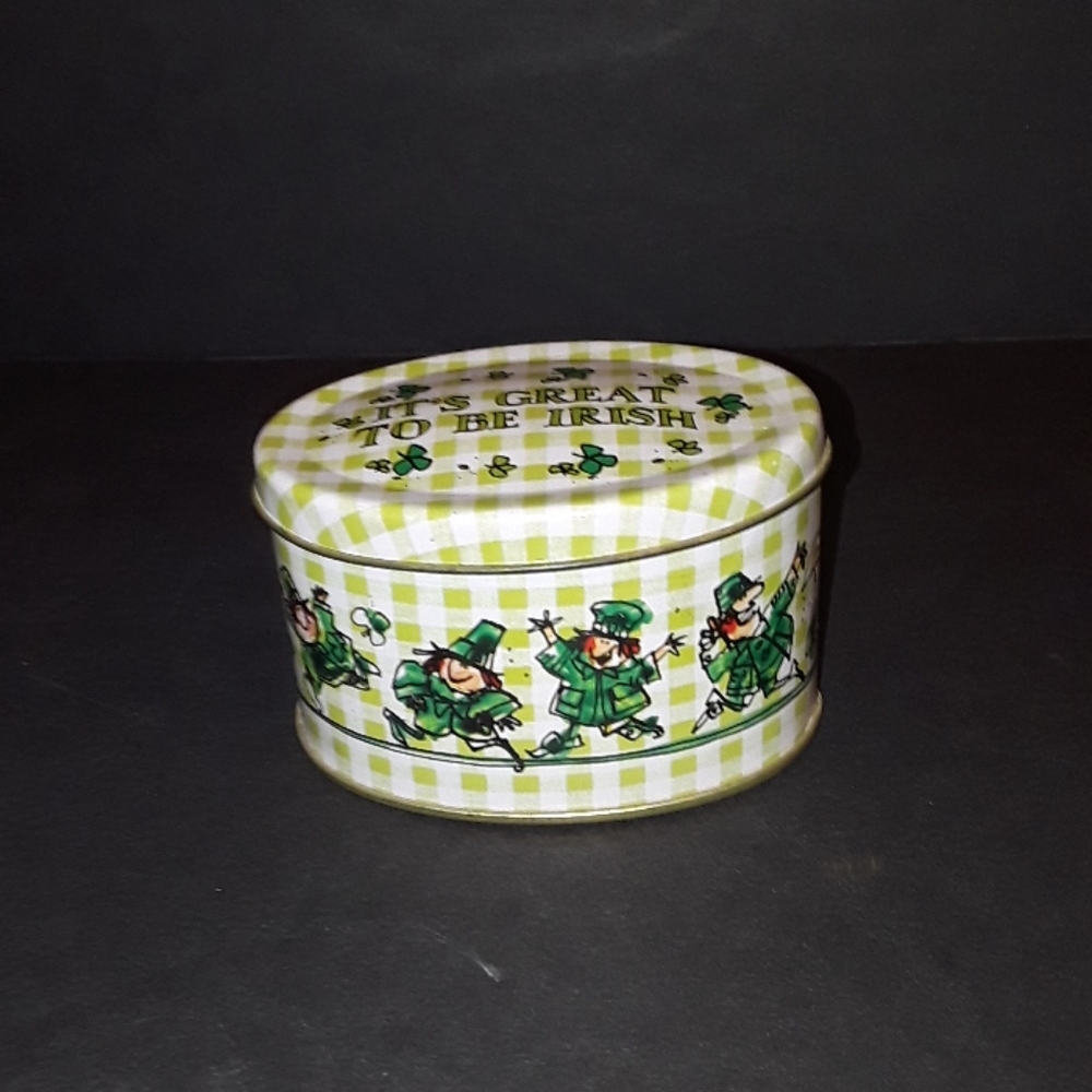 VTG 1981 ENSCO JOHN MICHAEL DOWNS ART IRISH TIN LEPRECHAUN